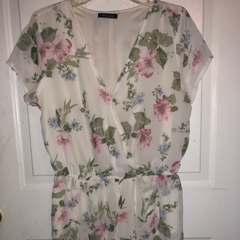 New look medium high low romper dress.